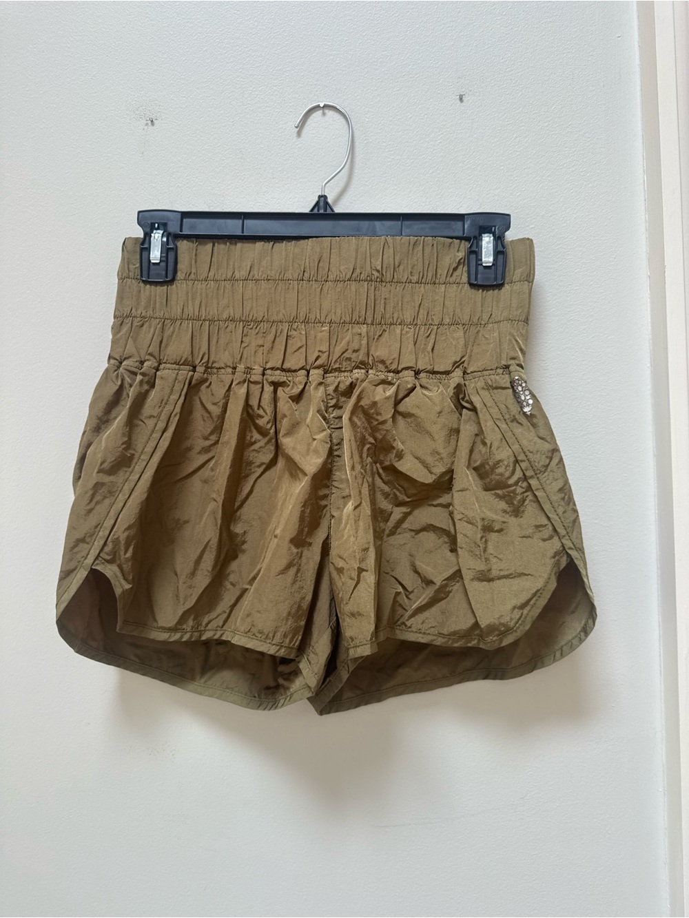 Free People FP Movement The Way Home Smocked Running Shorts size Small